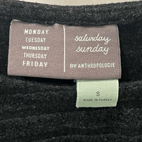 Saturday Sunday by Anthropologie Gray Sweater Size Small - Picture 4 of 5